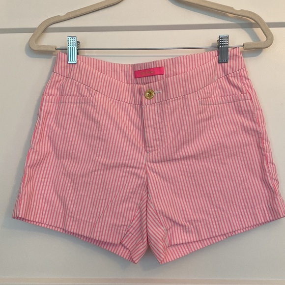 Lilly Pulitzer Pants - Lilly Pulitzer Kelly Short - Pink Tropics Seersucker Size 0